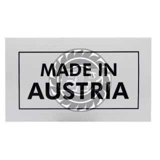 Aufkleber Made in Austria