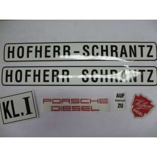 Aufkleberset Hofherr Schrantz Porsche