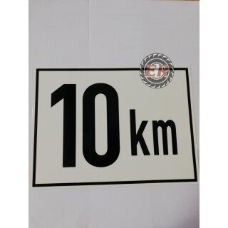 Aufkleber 10 km