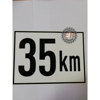 Aufkleber 35 km