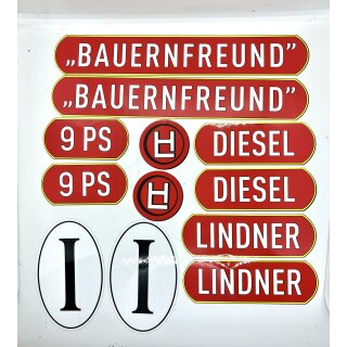 Aufklebersatz für Lindner Junior